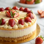 creamy and fruity Fraisier Cake
